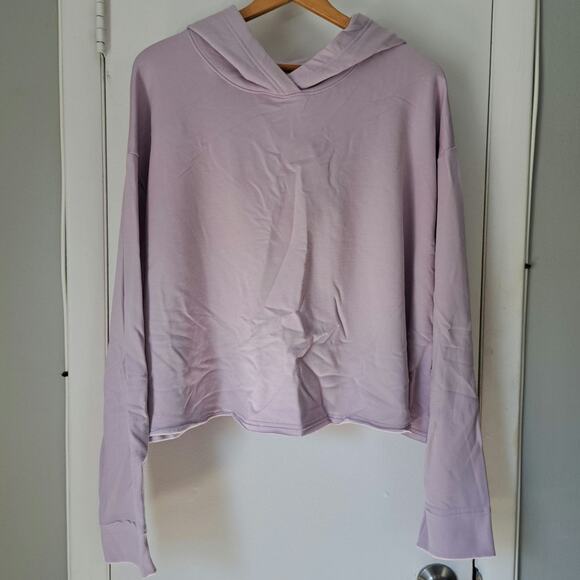 Nike Tops - Nike Yoga Women's Plus 3X Light Purple Cropped Hoodie